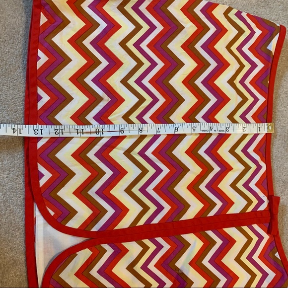 Tibi Striped Chevron Wrap Mini Skirt 6 - Picture 10 of 11